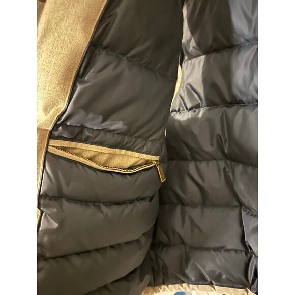 Brooks Brothers Loro Piana Brooksstrom Tan and Navy Blue Wool Vest XL - Picture 6 of 10